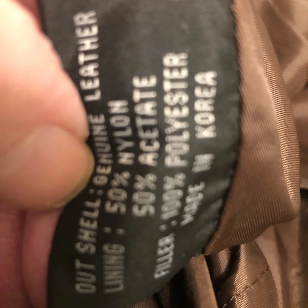 Men’s Sea Dream Brushed Leather Coat Size L Brown in Color Gently Used - Picture 7 of 9